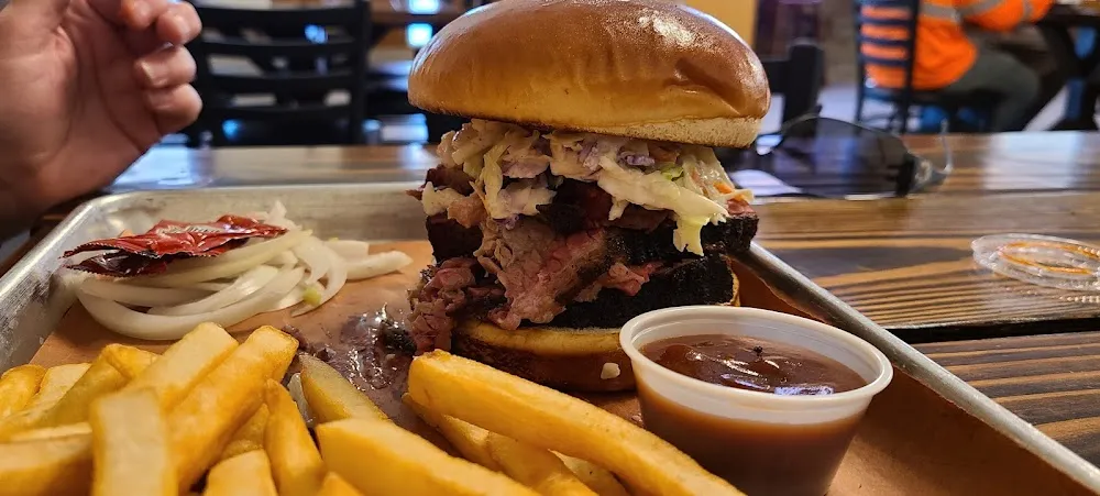 Brisket and Pulled Pork with Fries